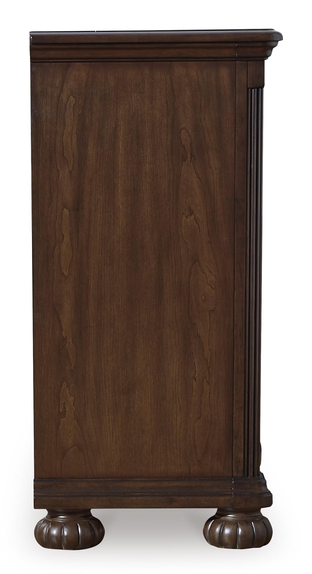Signature Design by Ashley Lavinton Traditional Dresser with 7 Smooth-Gliding Drawers and Felt-Lined Top Drawer for Bedroom, Dark Brown, 60' W x 18.63' D x 37.5' H