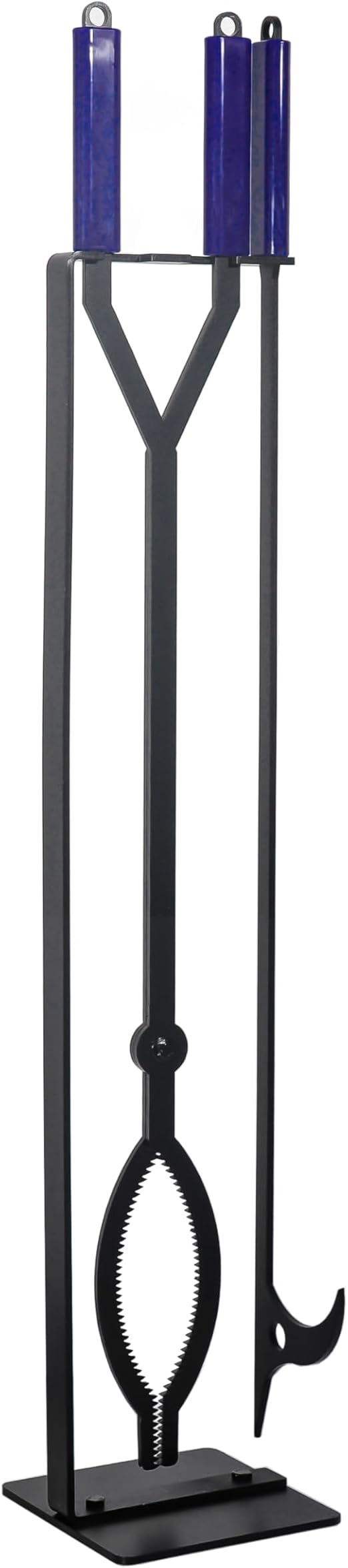40" Heavy-Duty Steel Fire Poker & Log Grabber Set