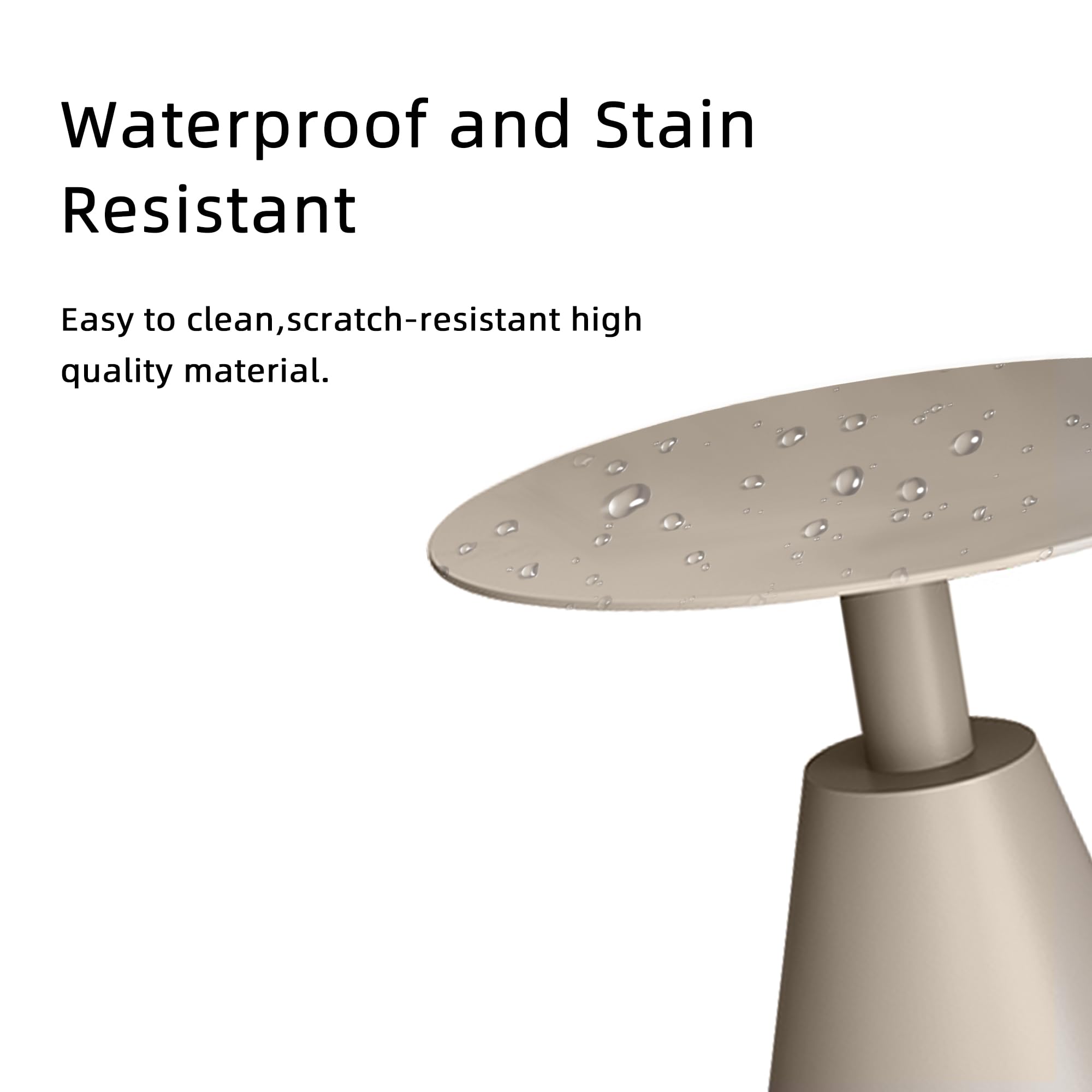Round Aluminum Side Table