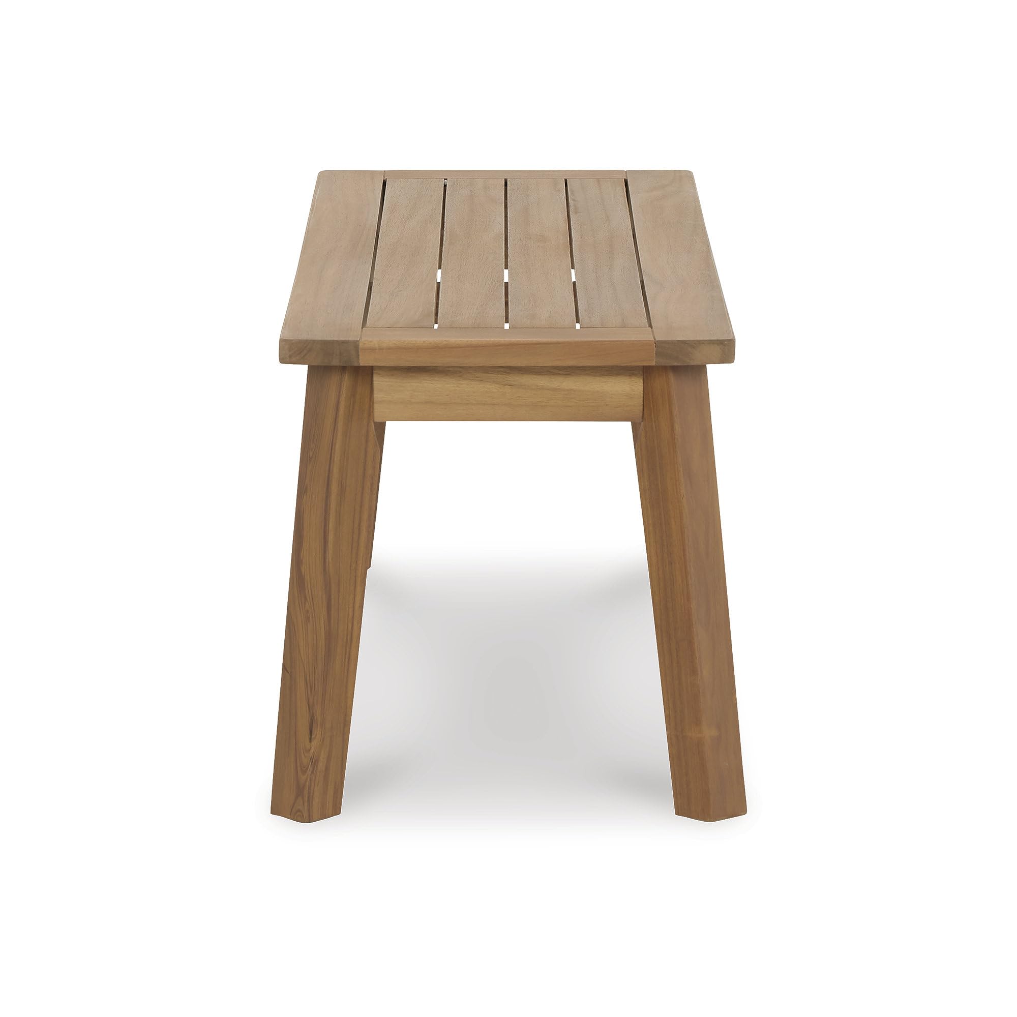 Acacia Wood Outdoor Dining Bench – Light Brown
