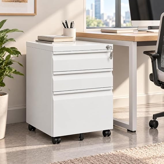2-Drawer Locking Metal File Cabinet
