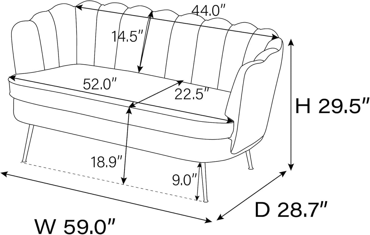 Upholstered Loveseat