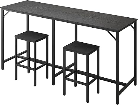 70.9" Bar Table & 2 Stools Set