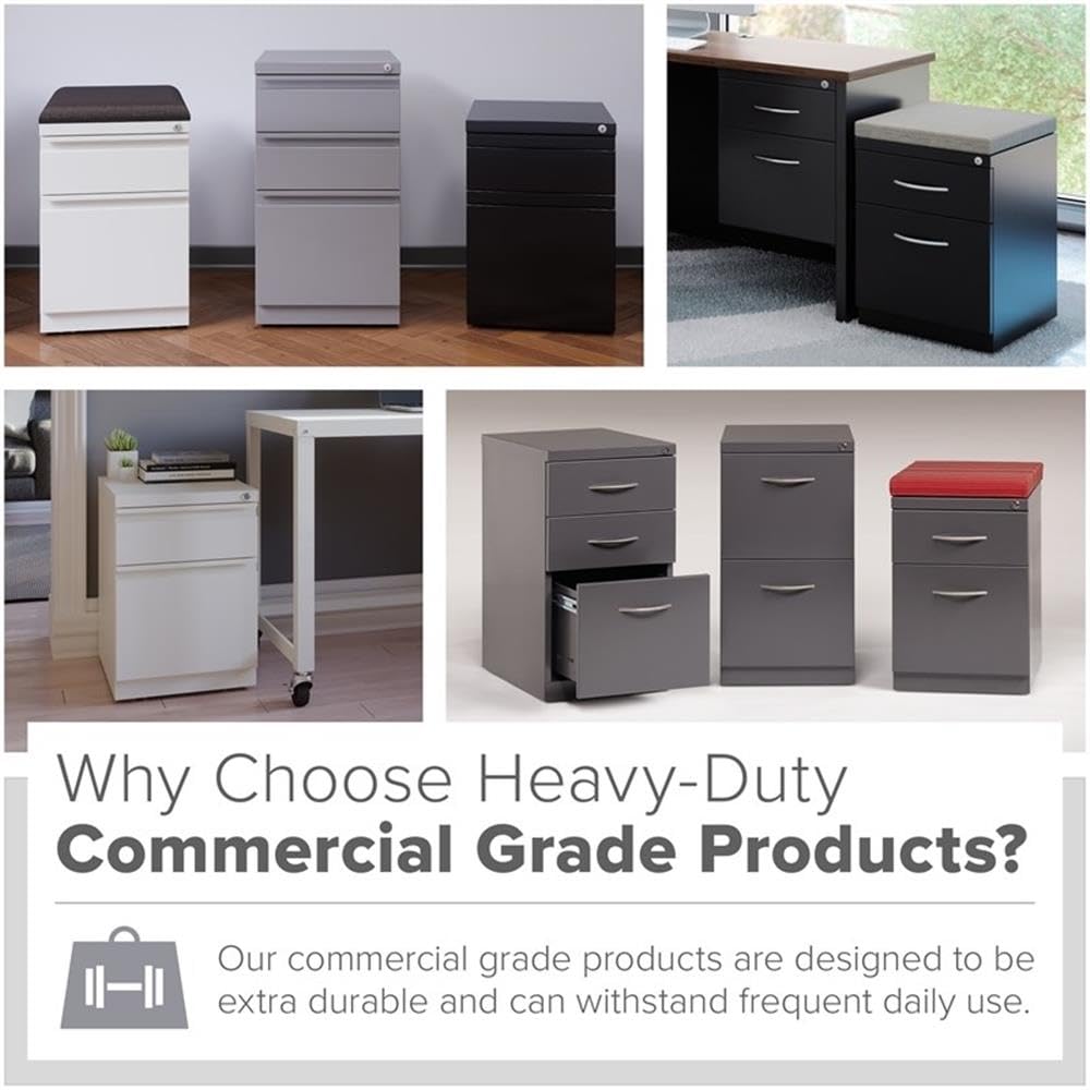 3-Drawer Locking Metal Filing Cabinet