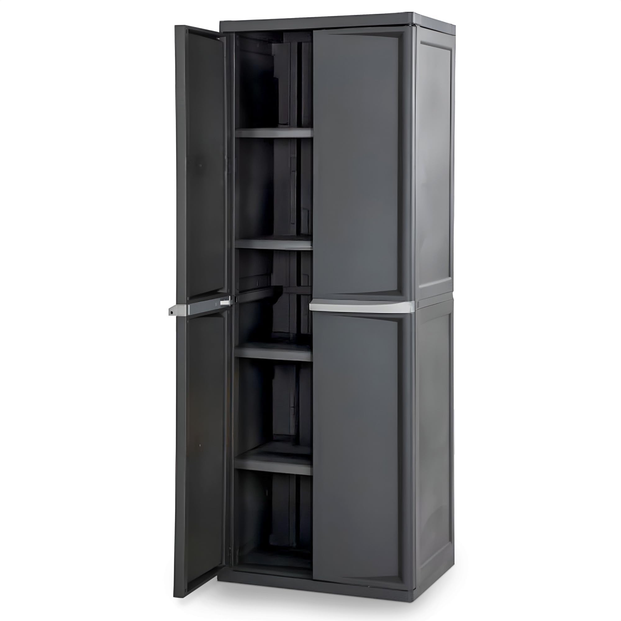 4-Shelf Plastic Storage Cabinet