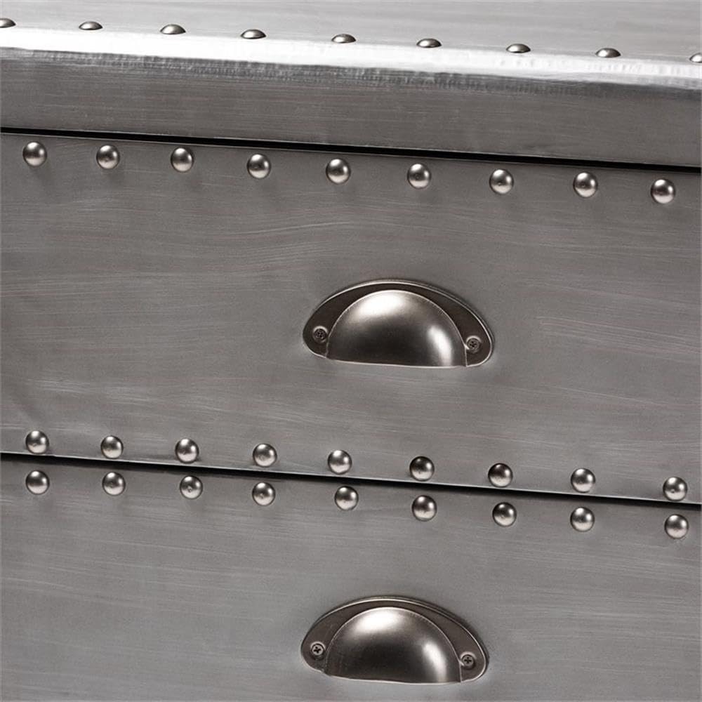 5-Drawer Metal Accent Chest