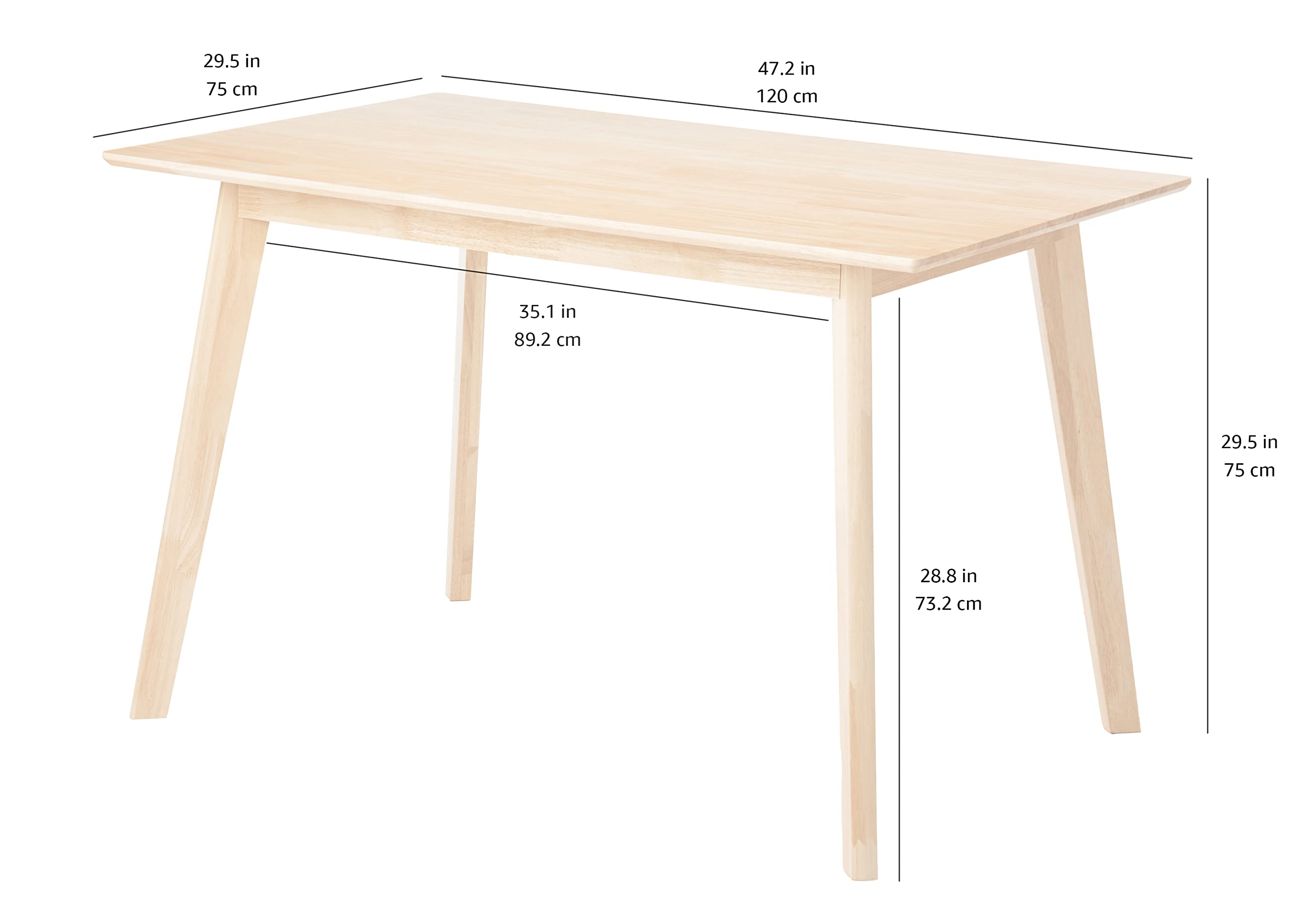 Solid Wood Rectangular Dining Table