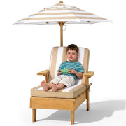 Outvita Kids Lounge Chair Outdoor, Toddler Chaise Lounge, Coffee