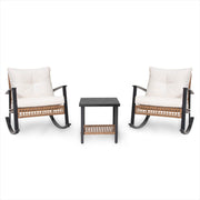 3-Piece Outdoor Rocking Bistro Set