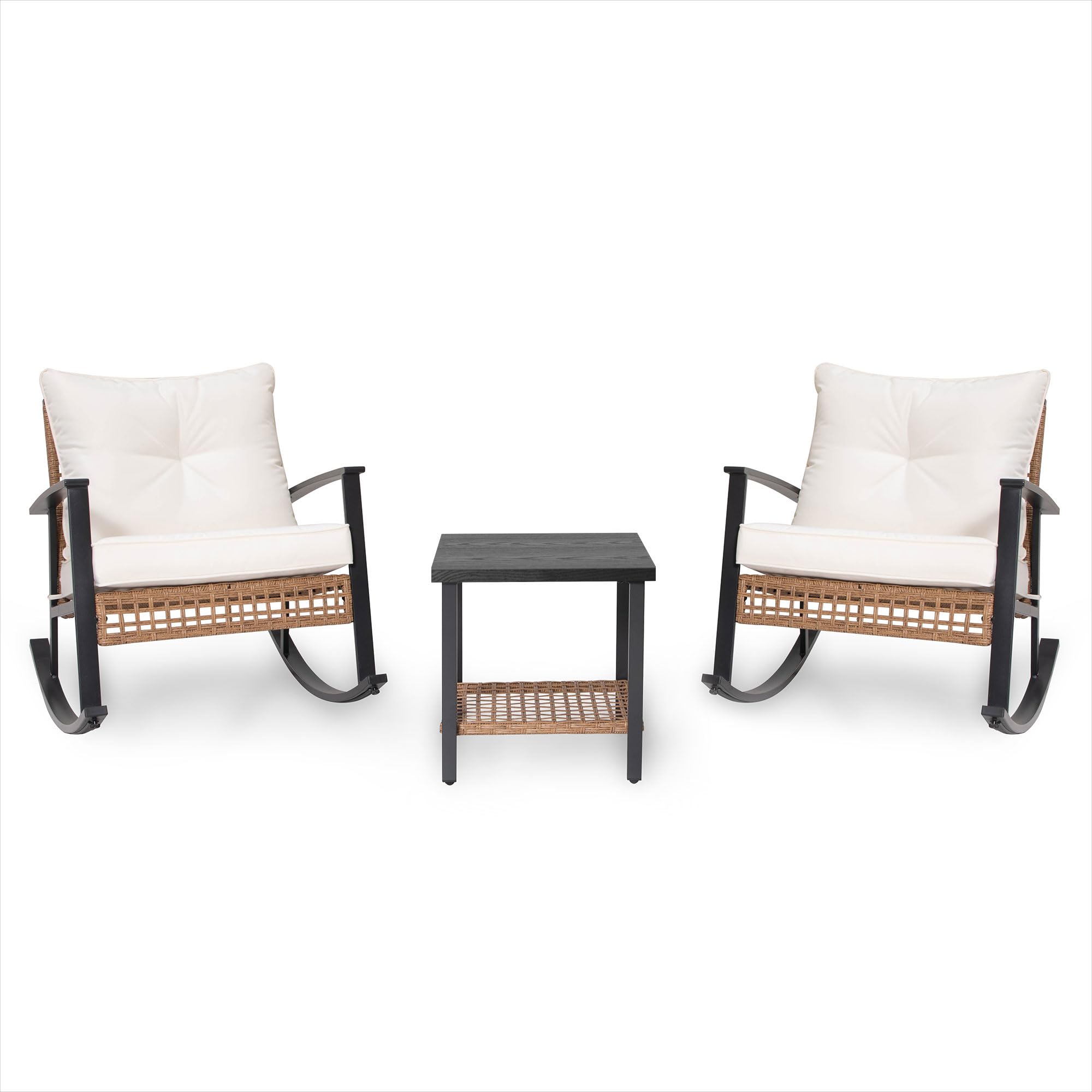 3-Piece Outdoor Rocking Bistro Set