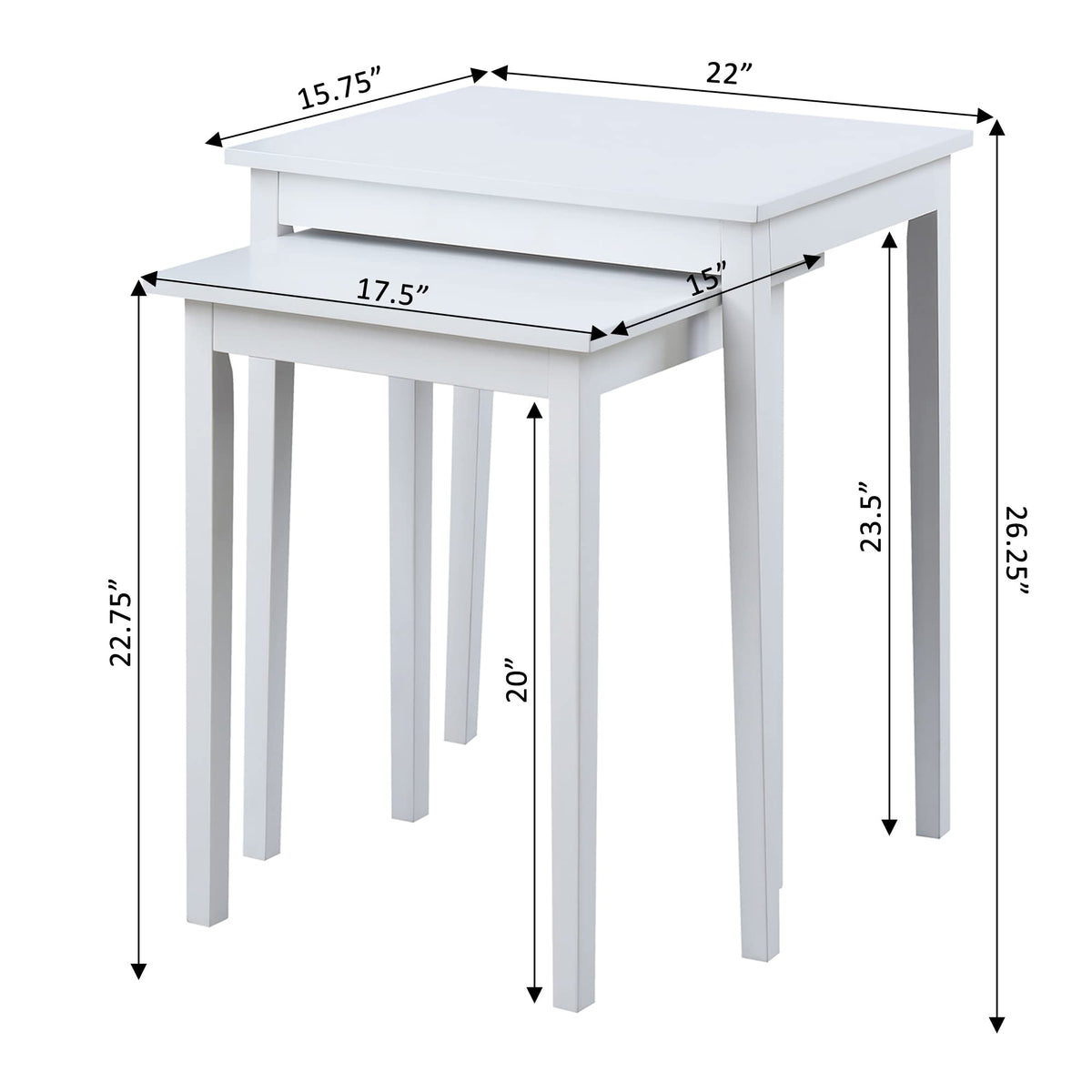 Nesting End Tables, Set of 2
