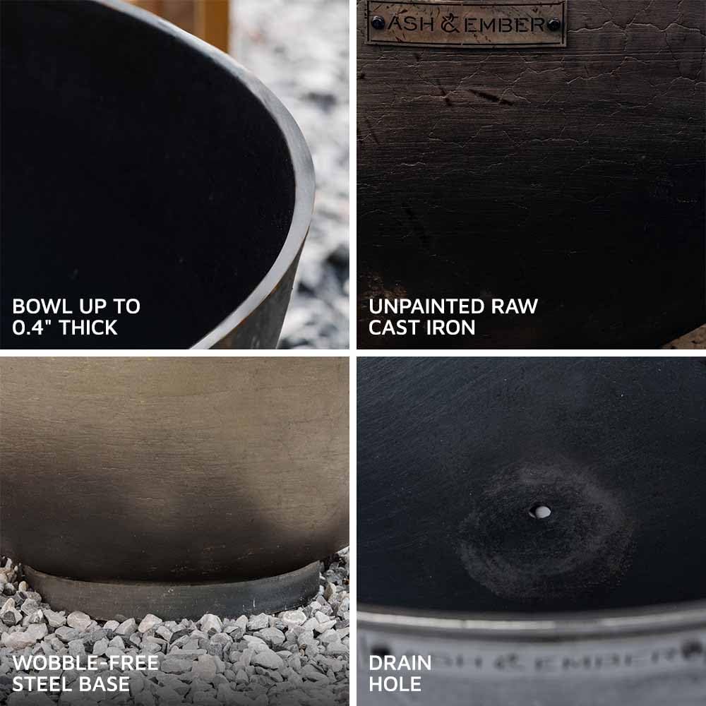 Cast Iron Hemisphere Fire Pit