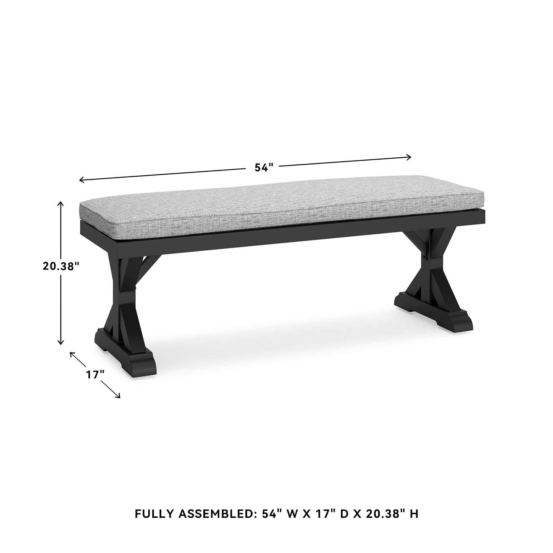 Outdoor Bench with Cushion