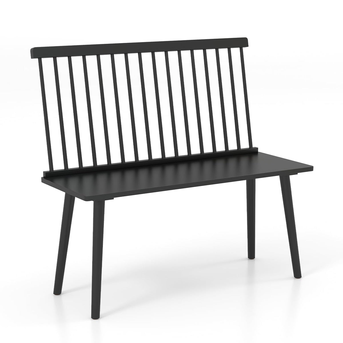 Black Windsor Dining Bench