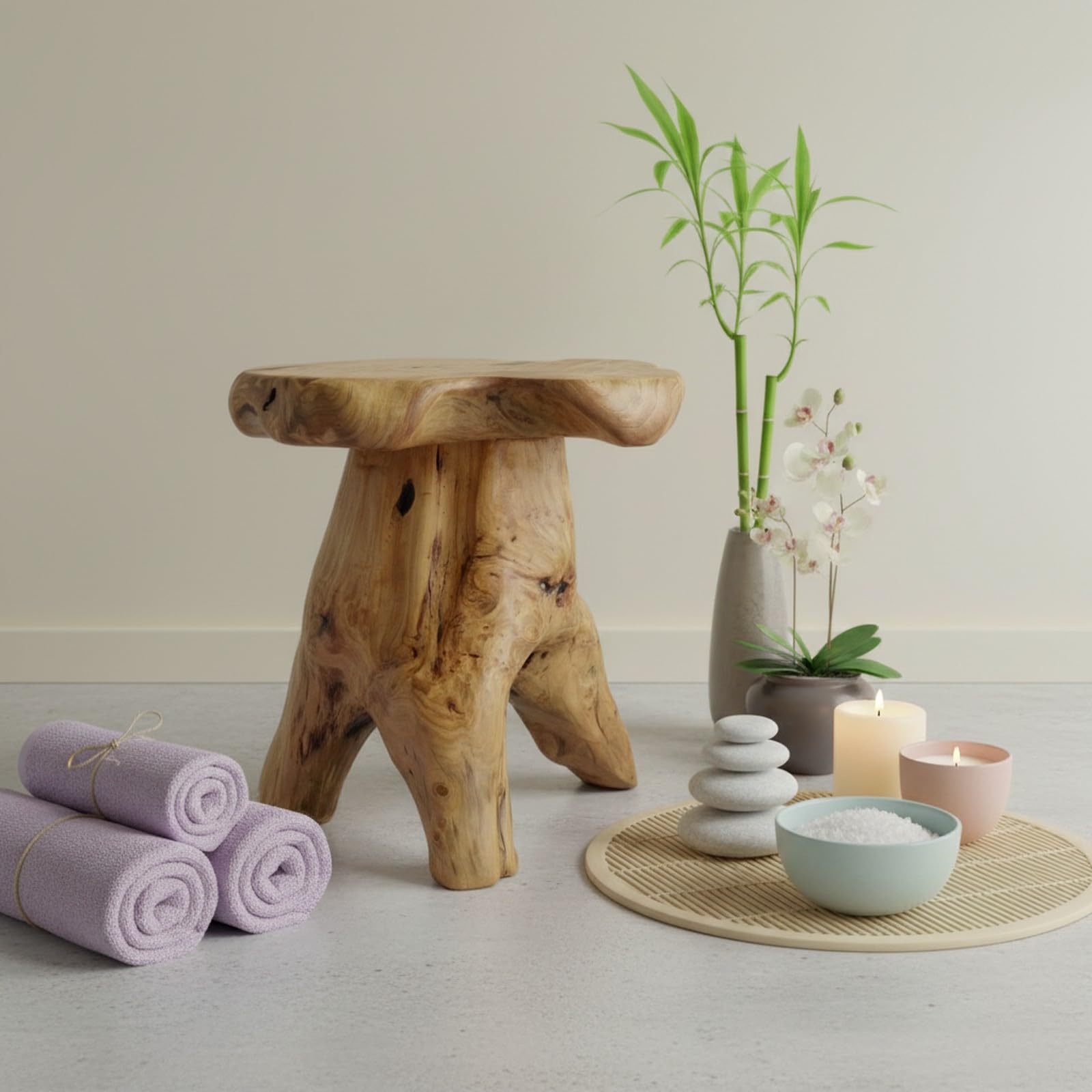 Cedar Mushroom Stump Stool
