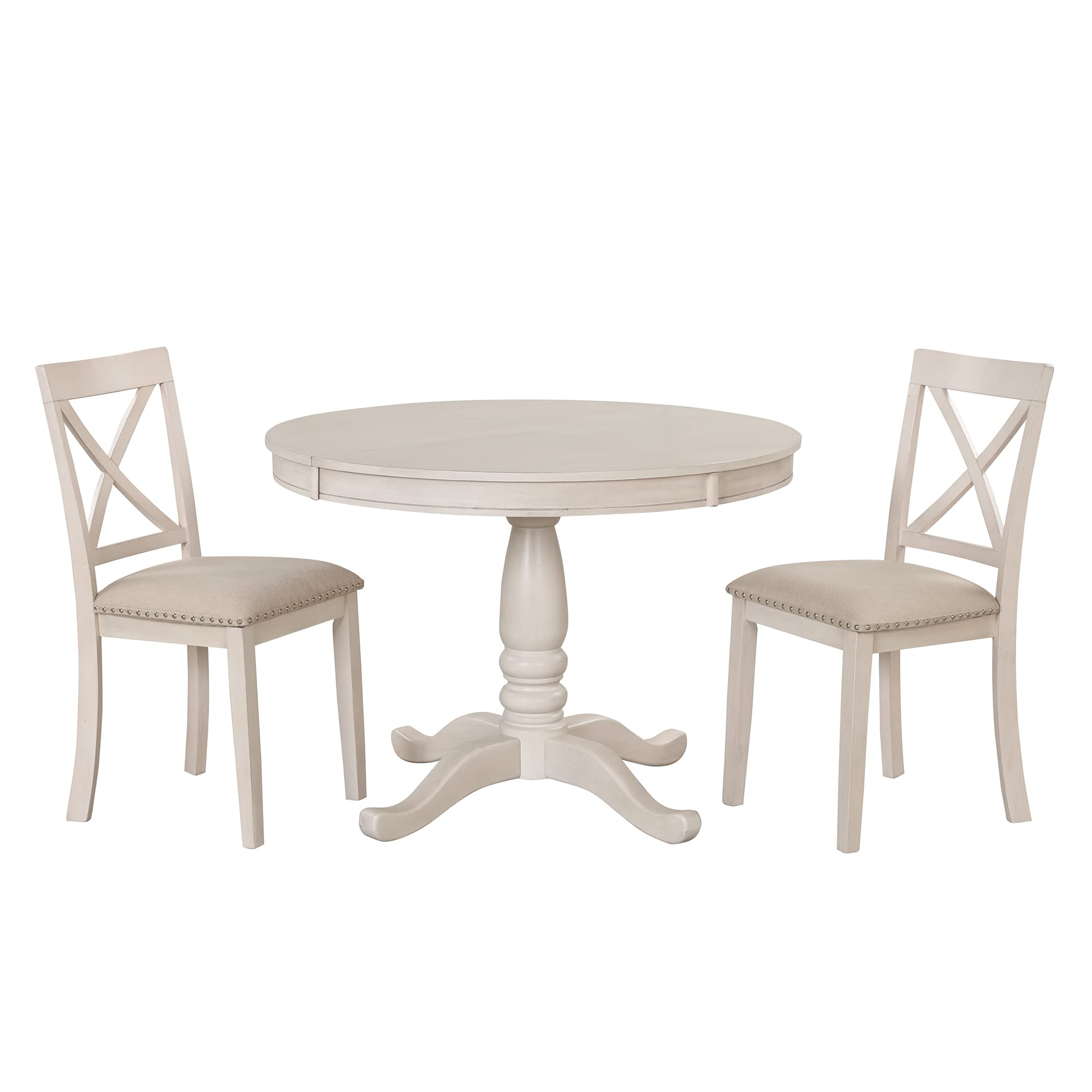 5-Piece Round Dining Table Set for 4