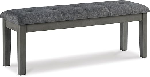 Upholstered Dining Room Bench with Button Tufting