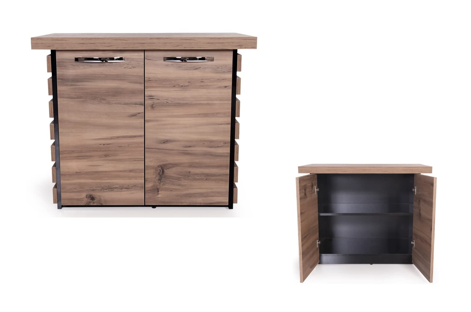 4-Piece Office Furniture Set with Executive Desk & Storage