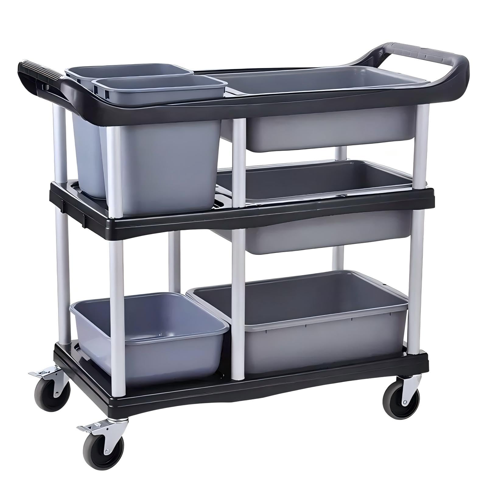 3-Tier Heavy Duty Utility Cart with Wheels
