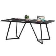 70.86" Rectangular Conference Table with Metal Base