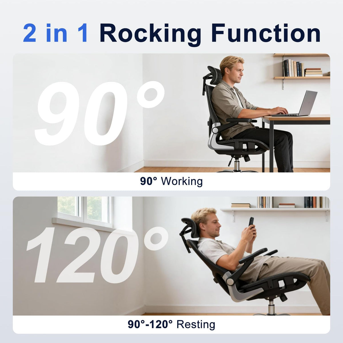 Mesh Office Chair with 3D Arms
