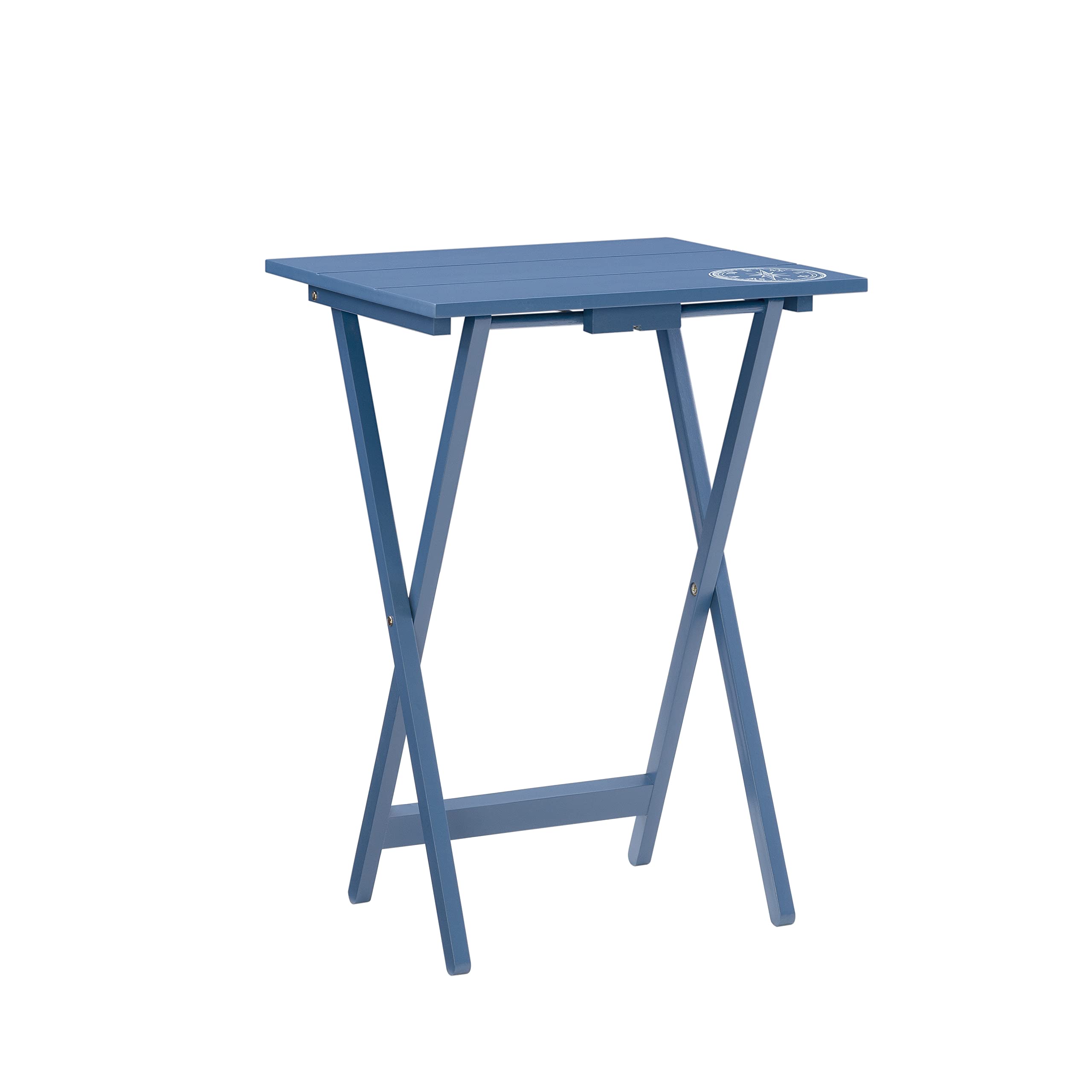 Folding Tray Table Set of 4 with Storage Stand