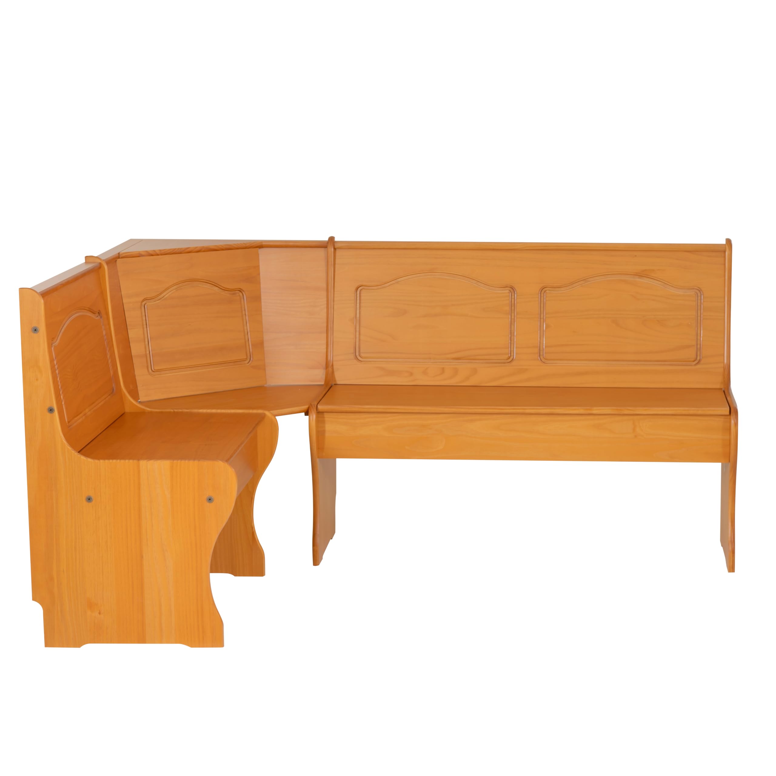 Linon Chelsea Kitchen-Nook Corner Unit, Natural