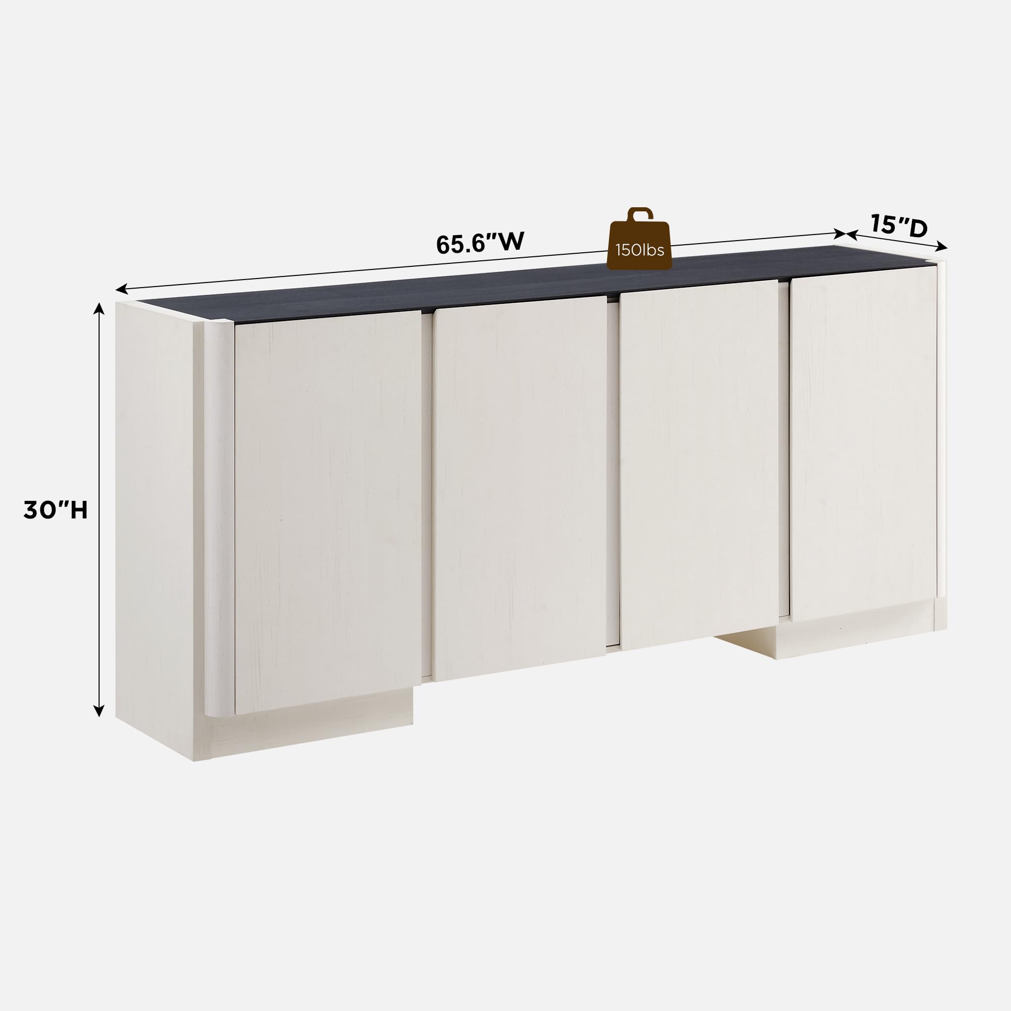 66" Sideboard Buffet Cabinet with Storage