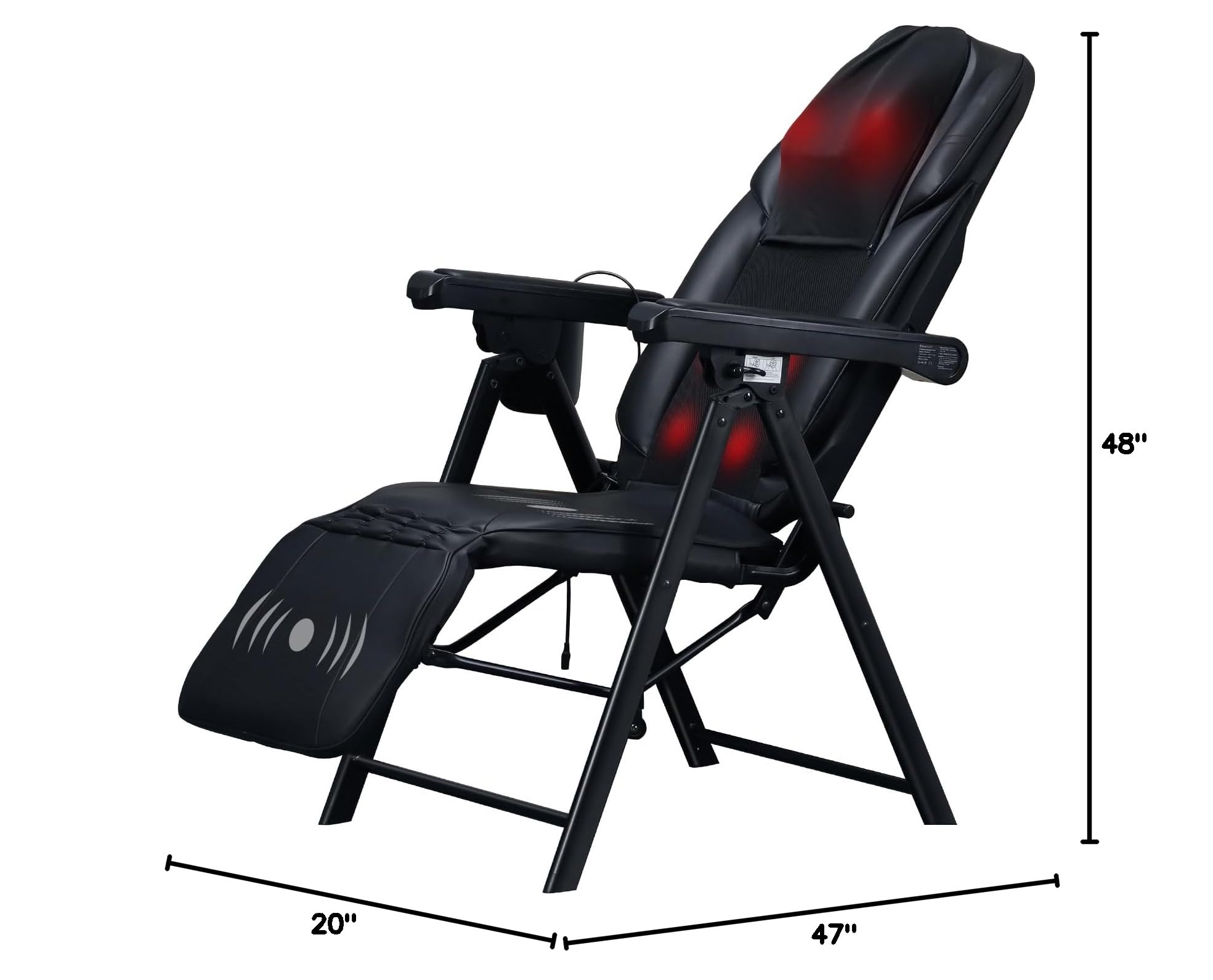 Ezencon Foldable Electric Massage Chair, Heat,Shiatsu,Vibration