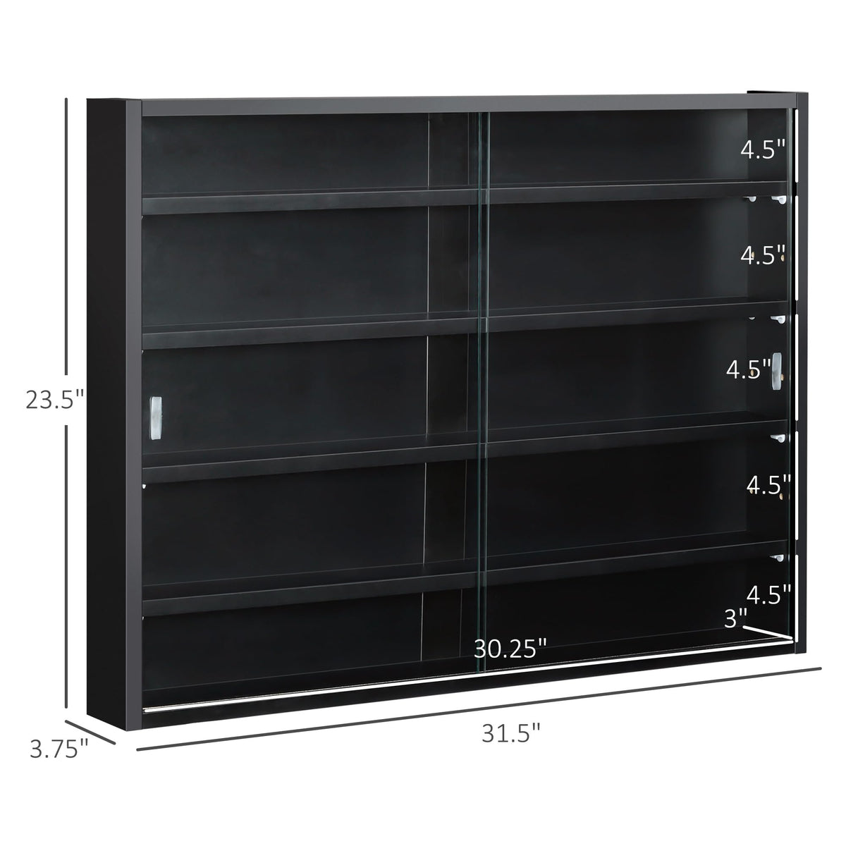 Wall-Mounted Glass Display Cabinet