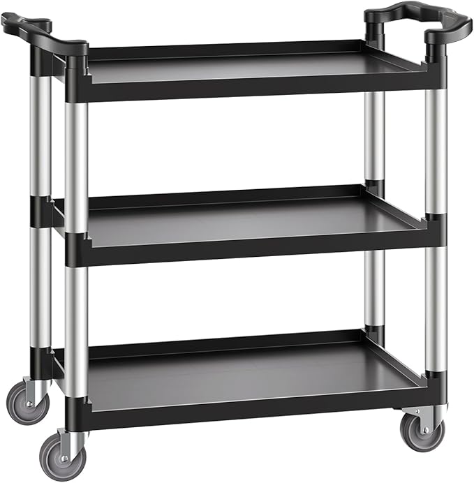 3-Tier Rolling Utility Cart with Swivel Wheels