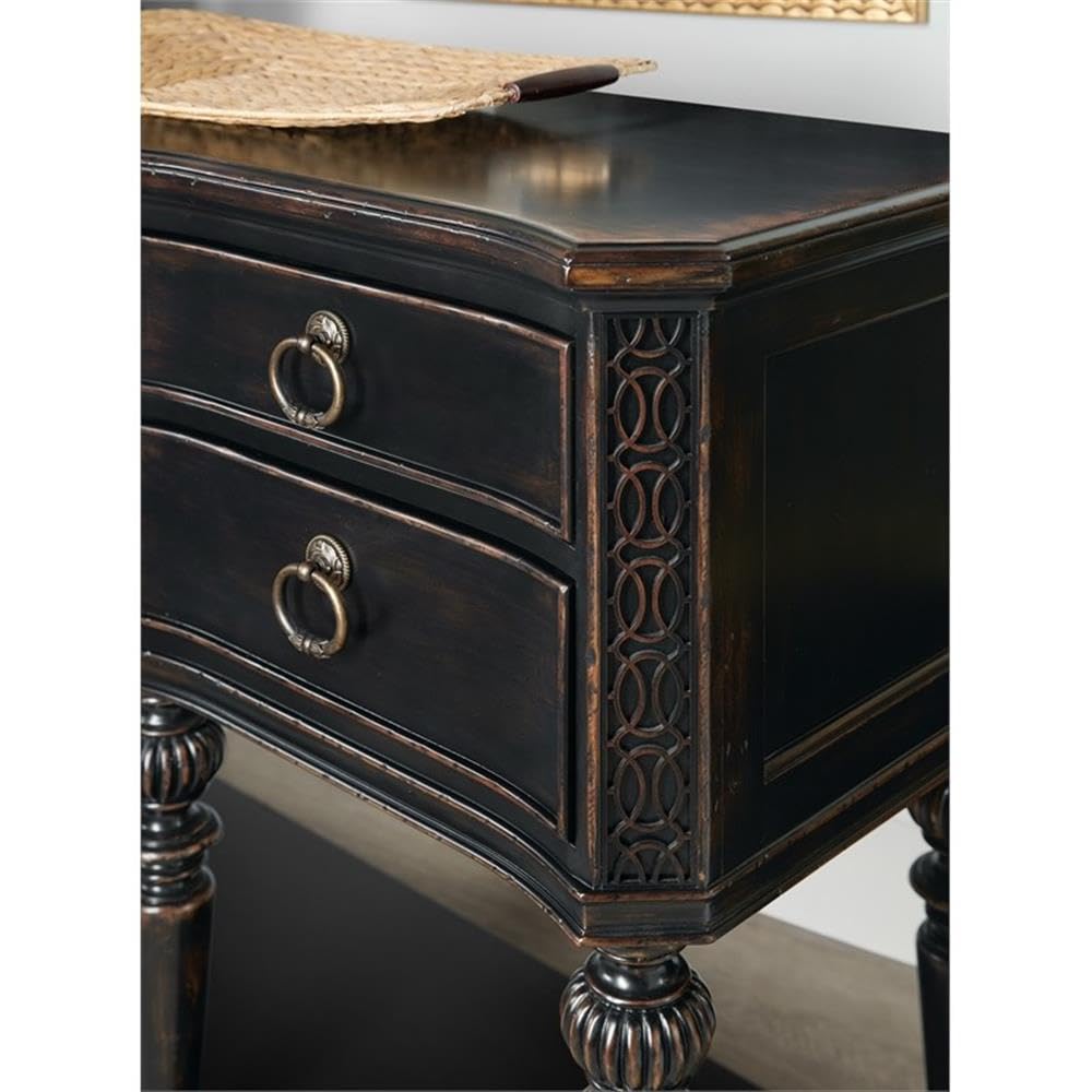 Hooker Furniture Charleston Five-Drawer Wood Server in Black Cherry Finish