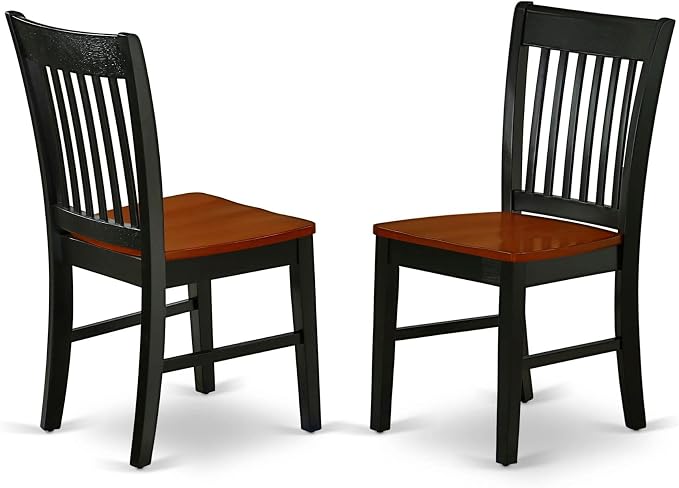 Oak Upholstered Dining Chairs, Set of 2