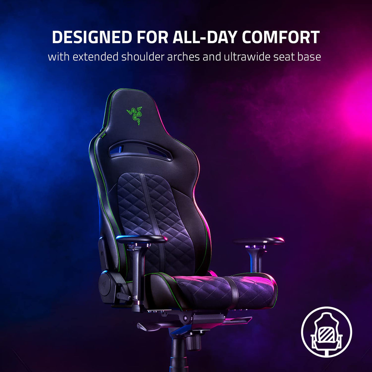 Reclining Lumbar Support Gaming Chair