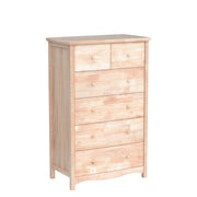 Unfinished Solid Wood Dresser with Full-Extension Drawers