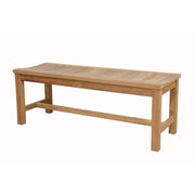 Teak Backless Outdoor Bench