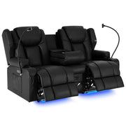 Power Recliner Loveseat with Massage & Heat