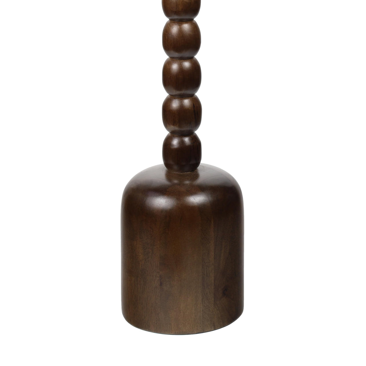 JONATHAN Y Turner 24.5" Round Marble Mango Wood Drink Table, Dark Brown