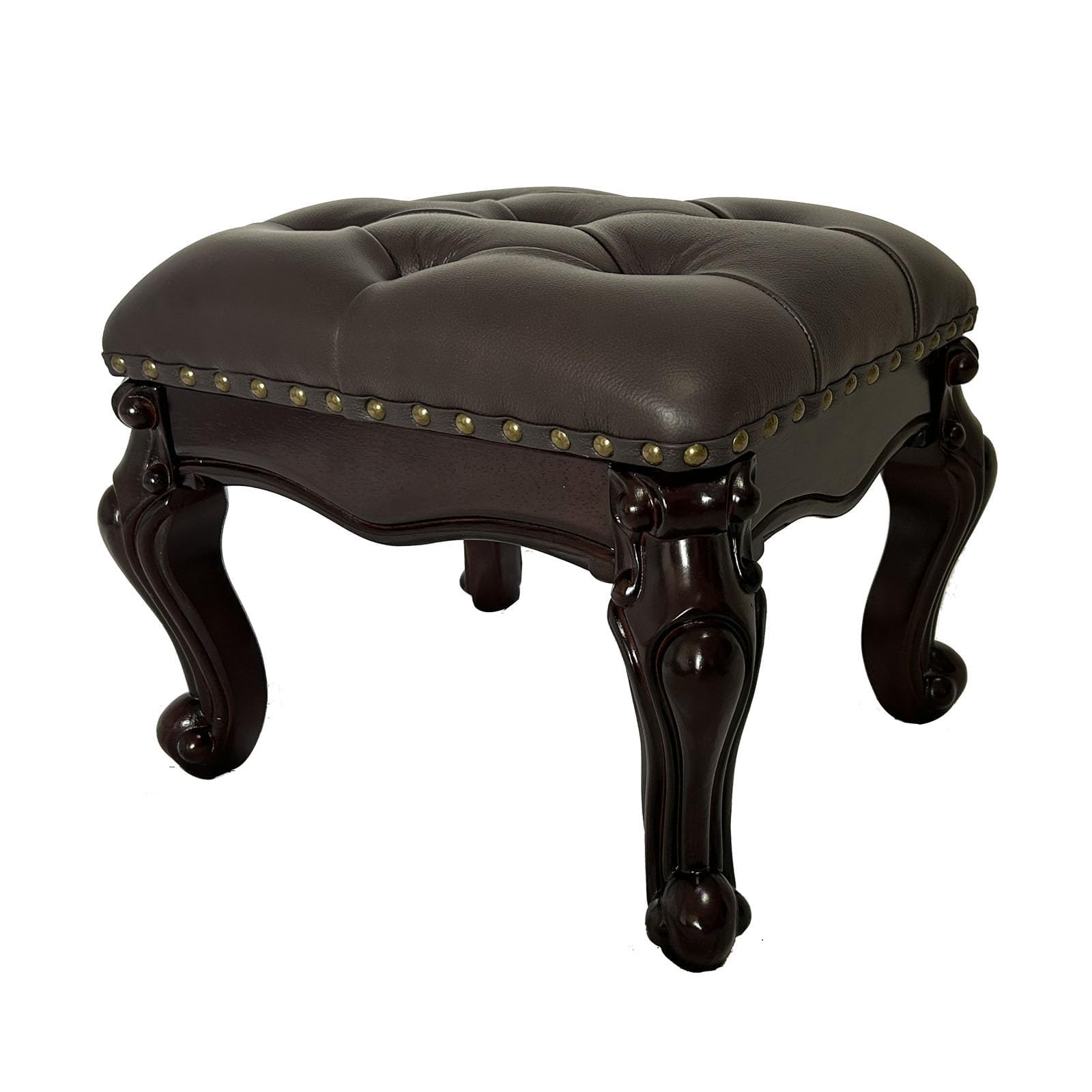 Leather Foot Stool Ottoman