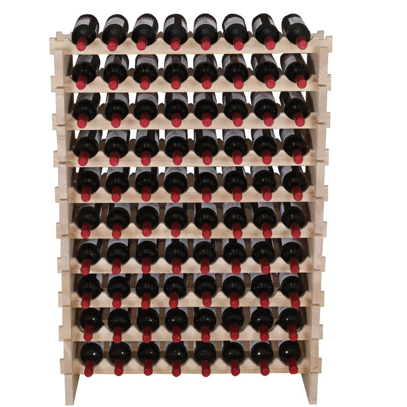 Freestanding Wood Wine Rack