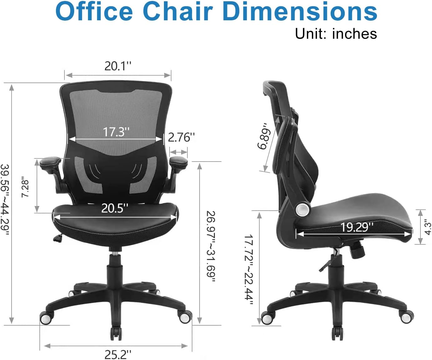 Ergonomic Mesh Office Chair with Lumbar Support