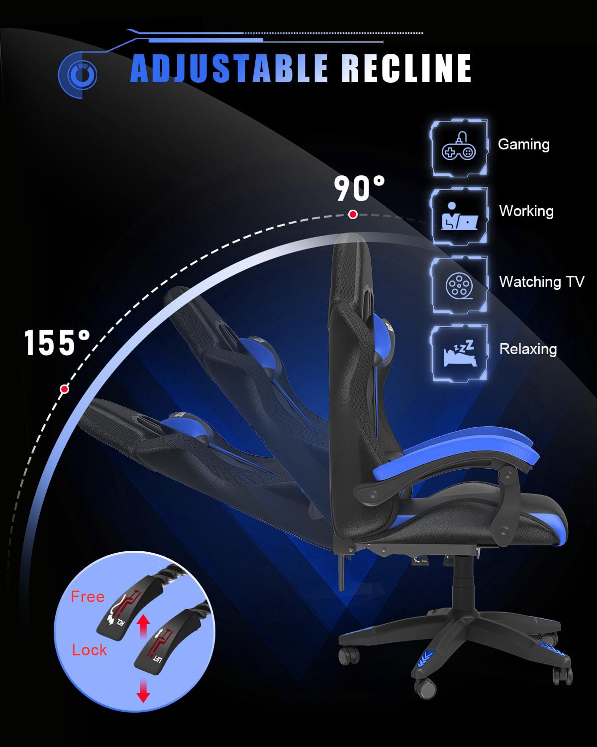 RGB LED Gaming Chair