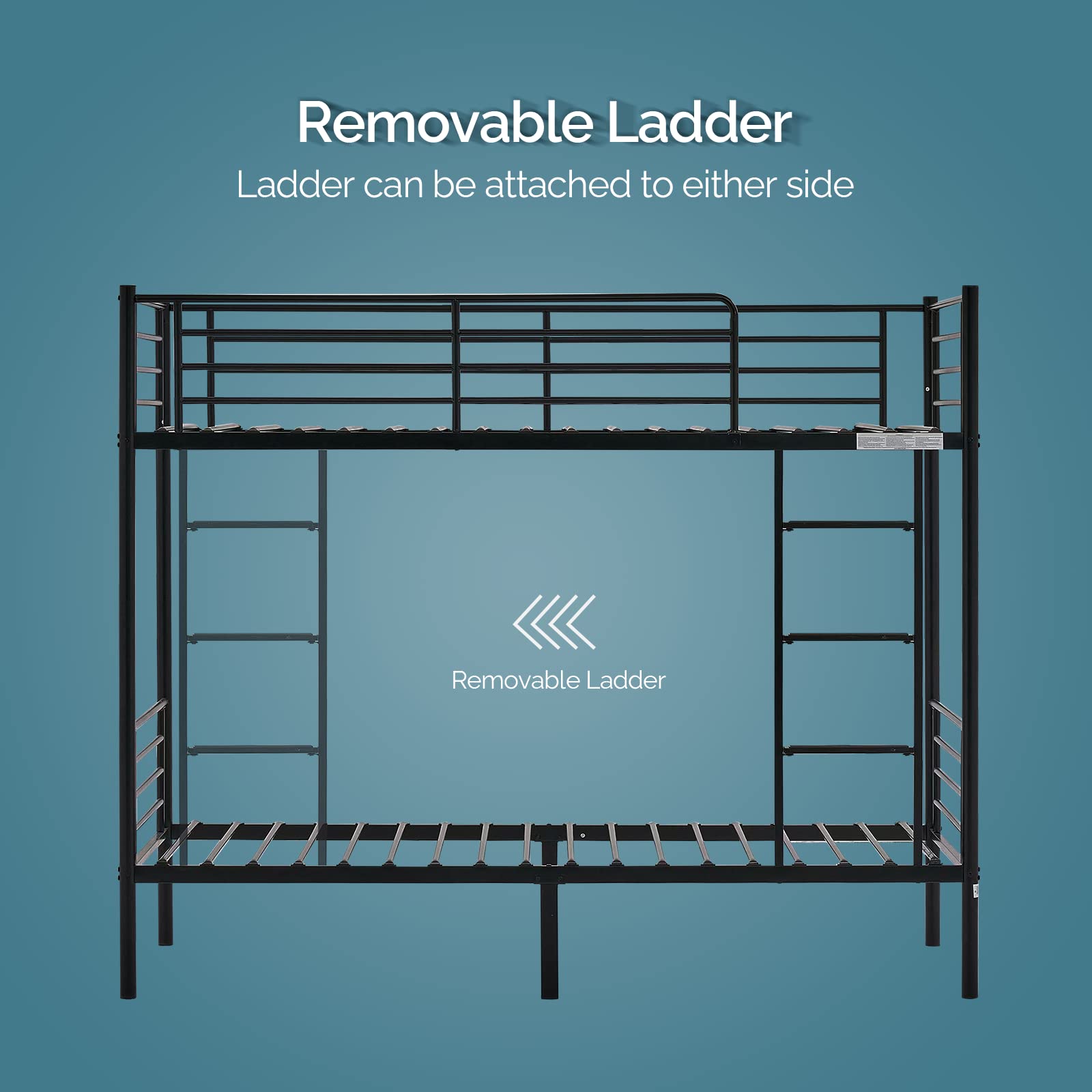 Twin Over Twin Bunk Bed with Stairs