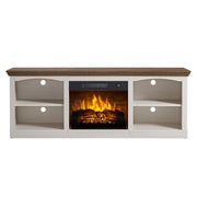 70" Farmhouse Fireplace TV Stand