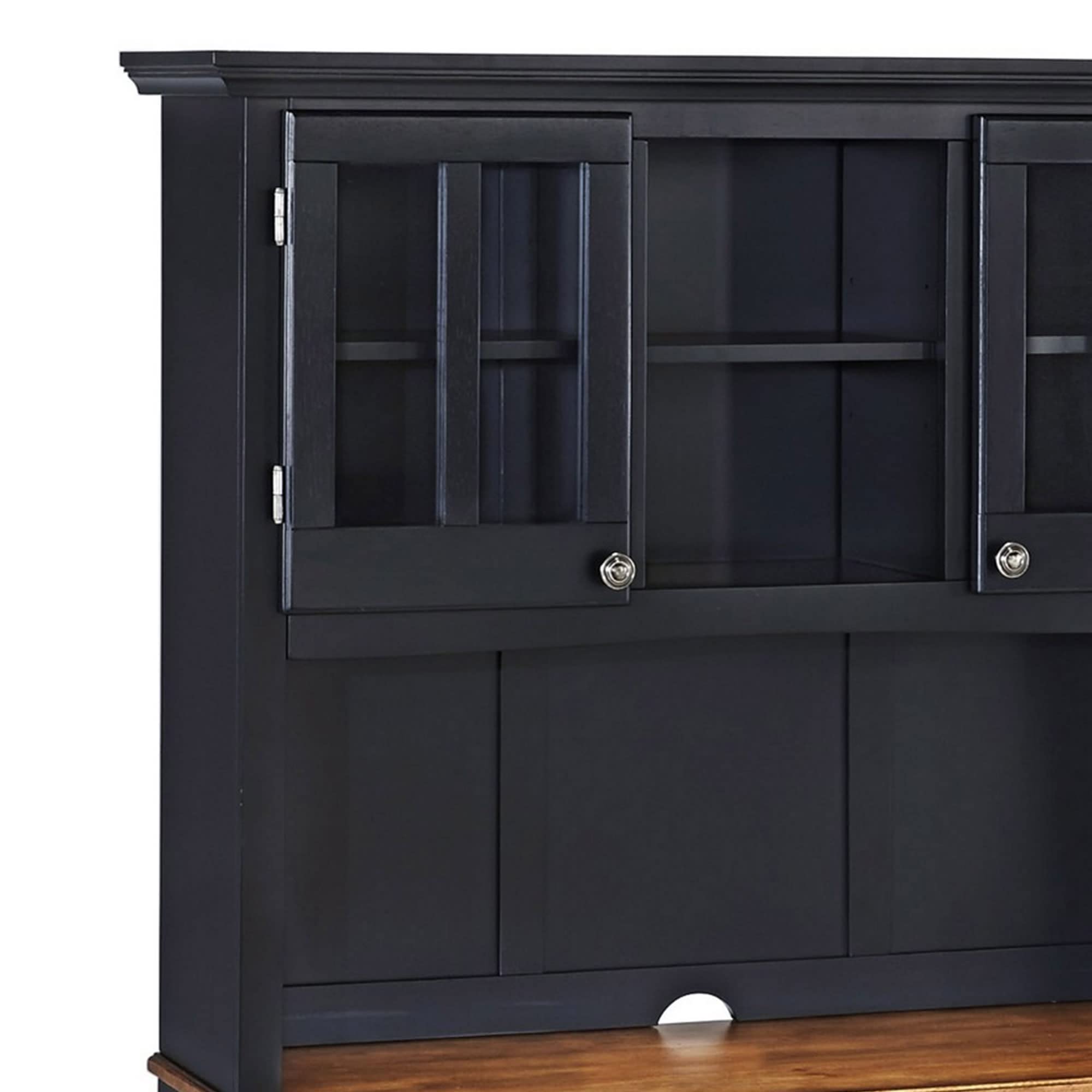 Buffet Server with Hutch – Black