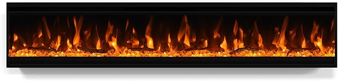 Electric Fireplace Insert – Ultra-Thin Wall Mounted & Recessed
