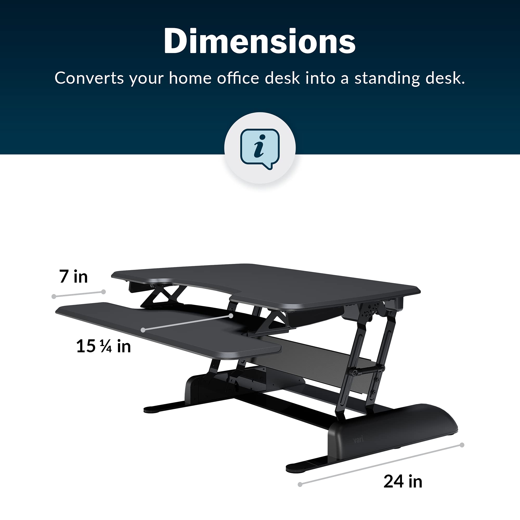 Two-Tier Standing Desk Converter 36"