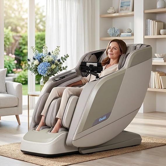 Black 4D Zero Gravity Massage Chair
