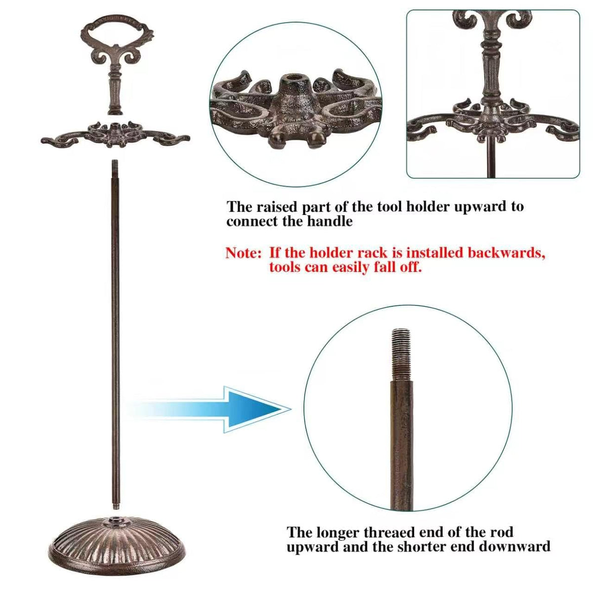 Cast Iron Fireplace Tool Set