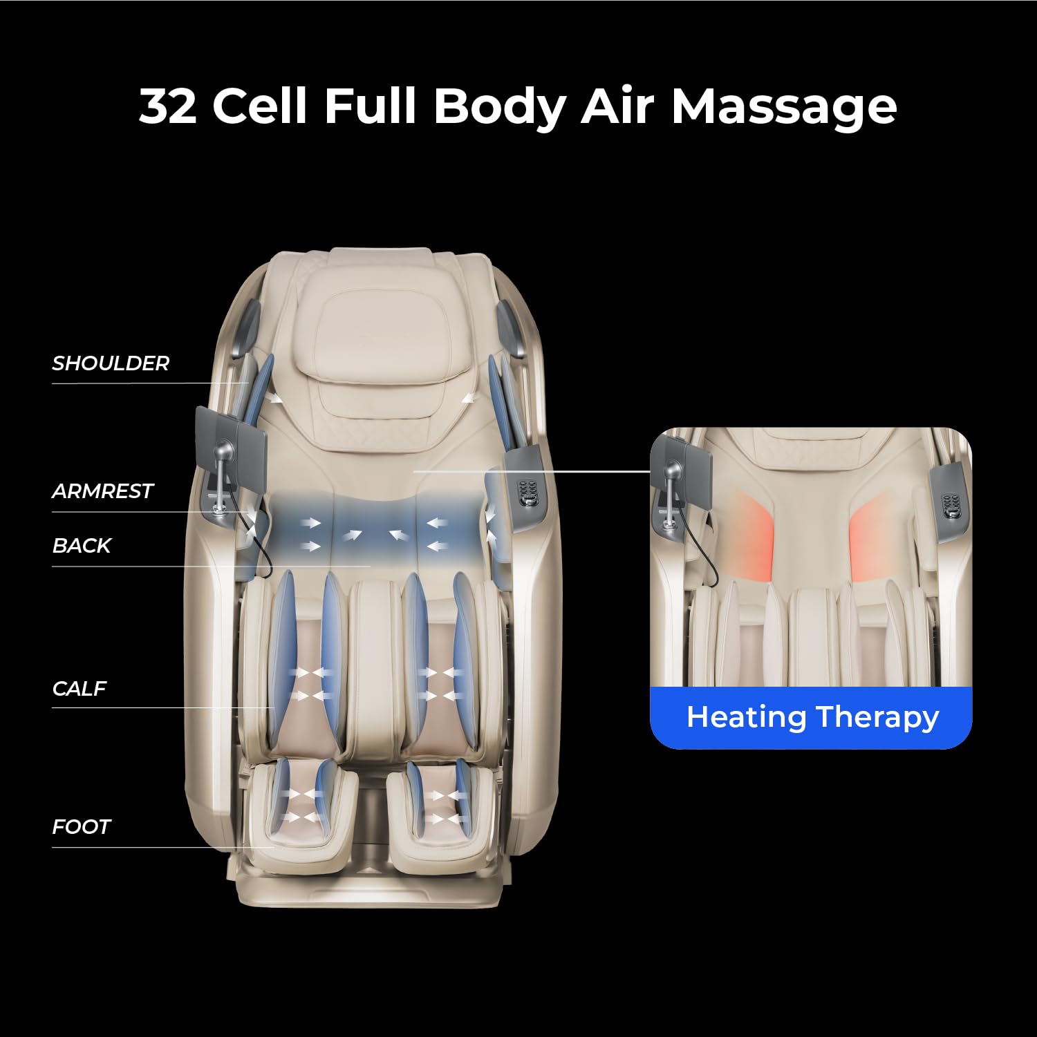 4D Full Body Massage Chair with Zero Gravity